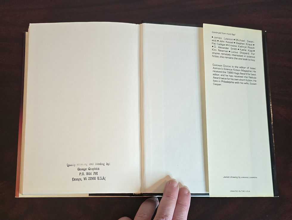 Thumbnail: The Year's Best Science Fiction Sixth Annual Collection, Dozois, Vintage 1989