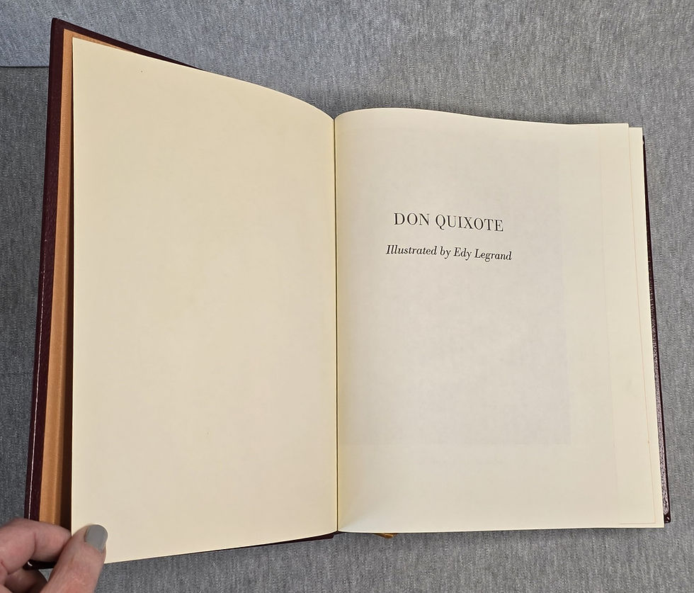 Thumbnail: Don Quixote by Miguel De Cervantes Saavedra, Easton Press, 1979