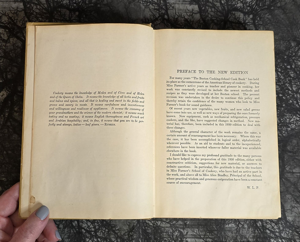 Thumbnail: The Boston Cooking School Cook Book by Fannie Merritt Farmer, 1933