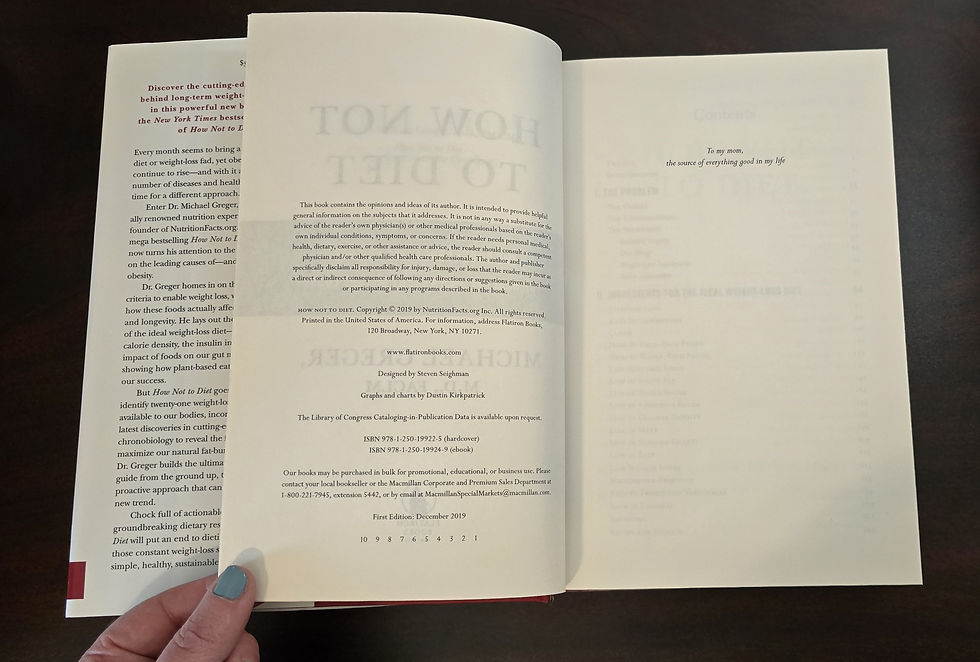 Thumbnail: How Not To Diet, How Not To Diet Cookbook, Greger, First Editions, WFPB