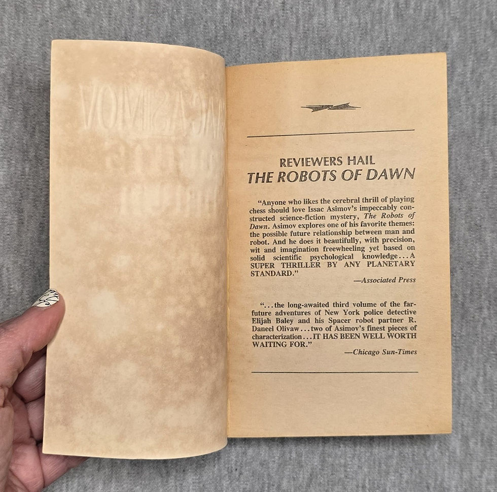 Thumbnail: The Robots Of Dawn by Isaac Asimov, 1984
