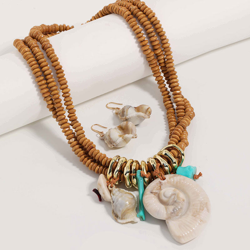 Thumbnail: Boho Terra Talisman Pendant Necklace