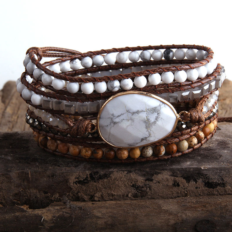 Thumbnail: Boho Turquoise Wrap Bracelet
