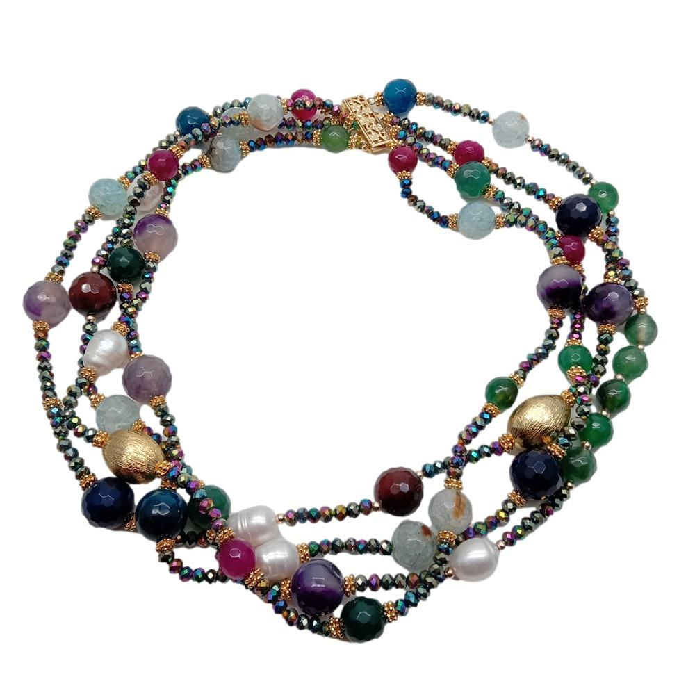 Midnight Bloom Layers Necklace