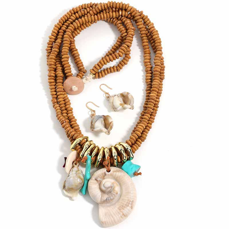 Thumbnail: Boho Terra Talisman Pendant Necklace