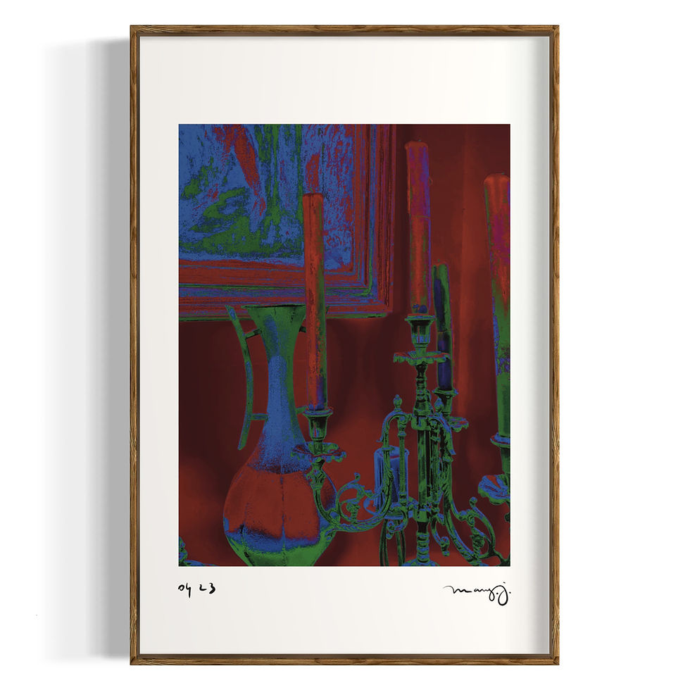 Miniature : Vase & Candles | Poster