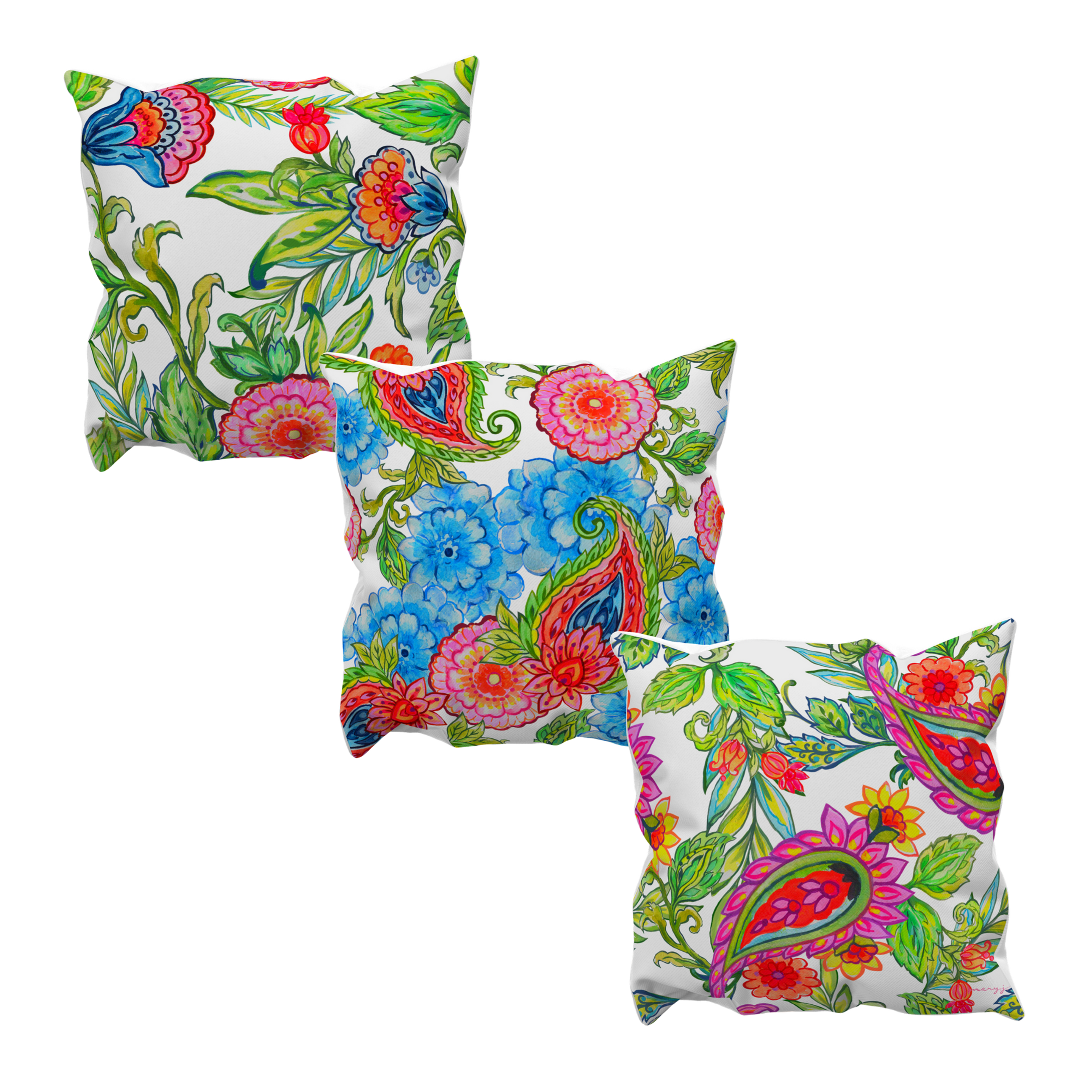 Flower Bloom - Trio Coussins
