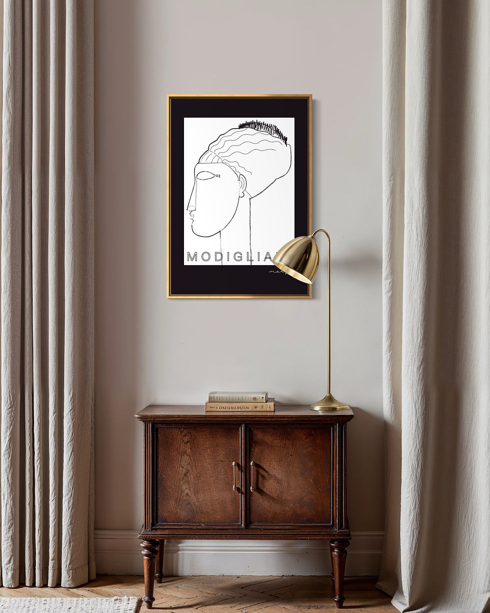 Miniature : Modigliani Left Profile Head