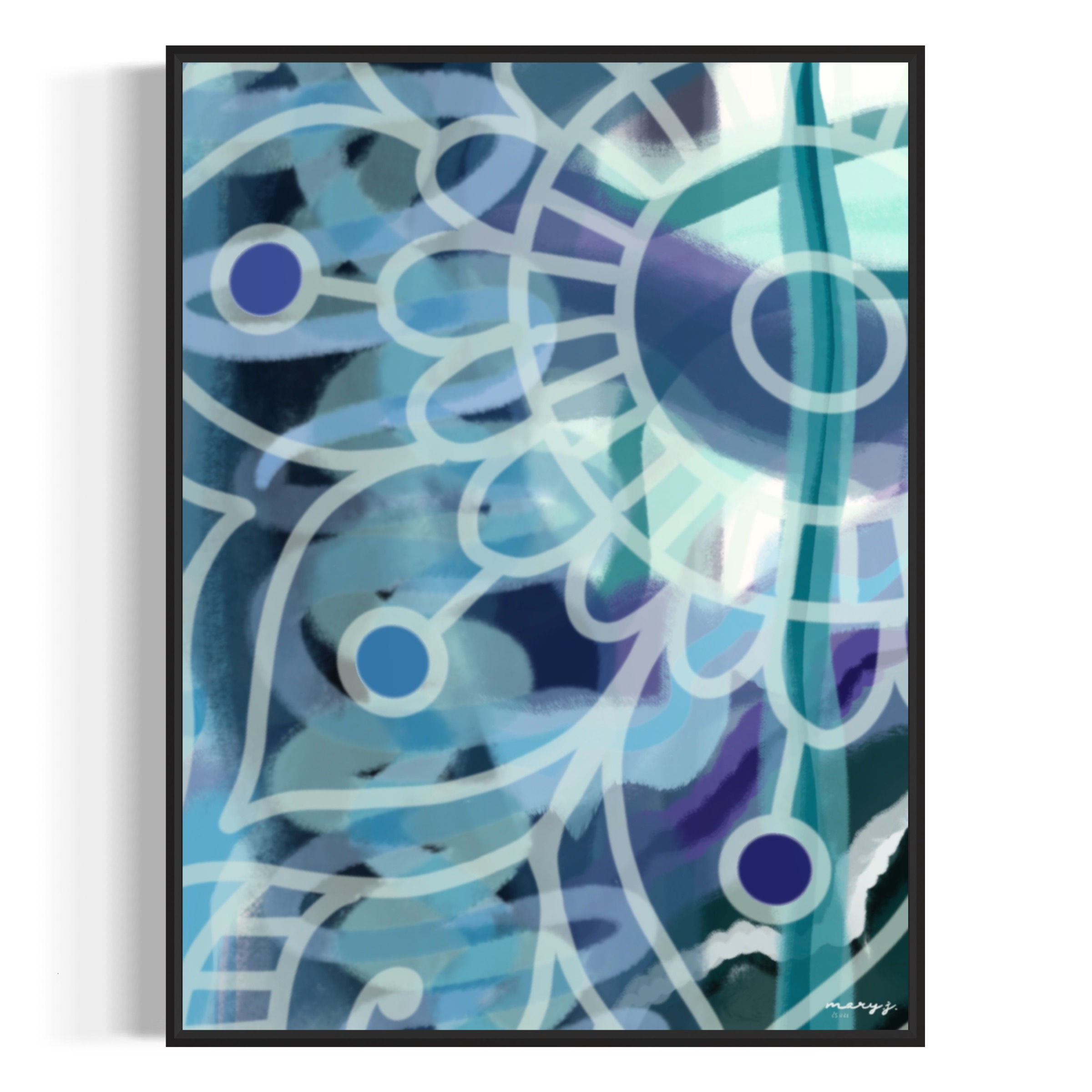 Blue Mandala | Canvas