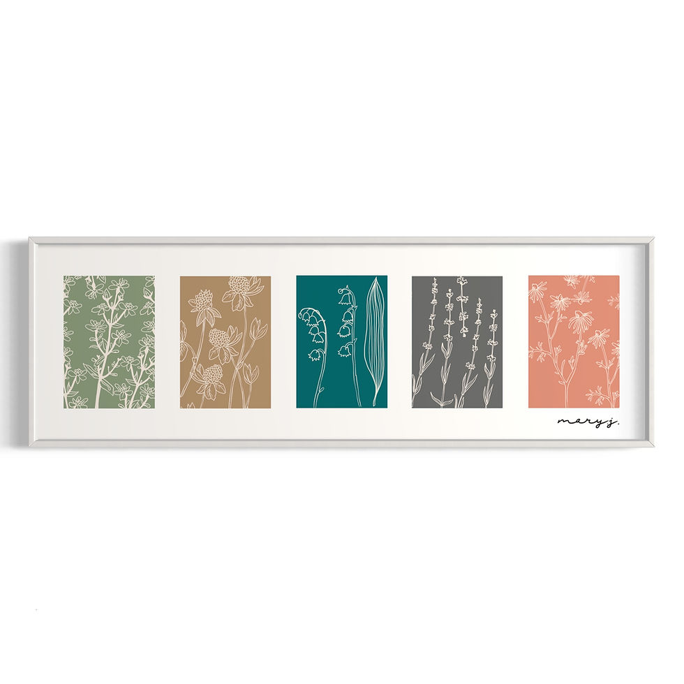 Miniature : Floral Medley - Poster 5 In 1