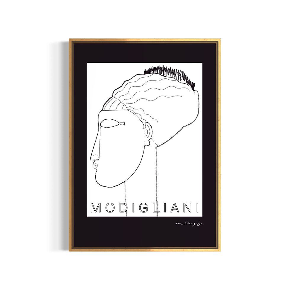 Miniature : Modigliani Left Profile Head