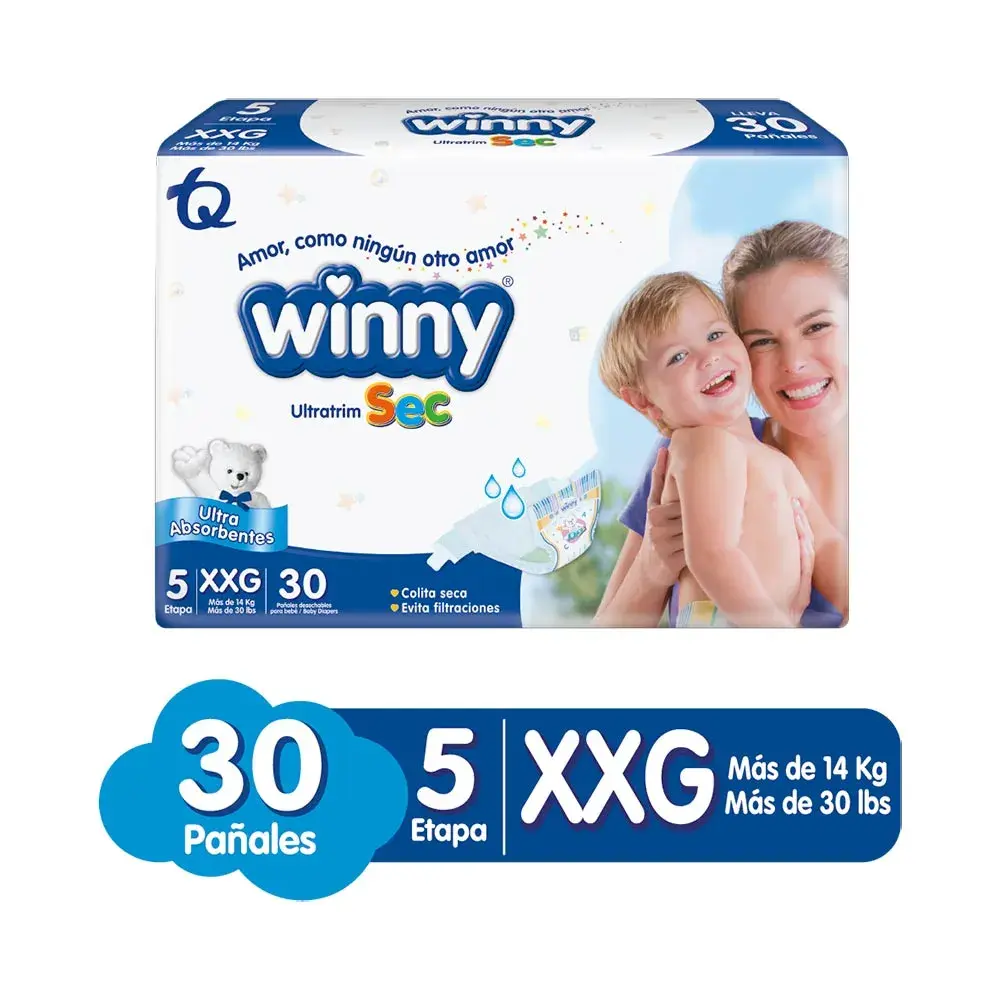 Pañales Winny Etapa 5 x 30 