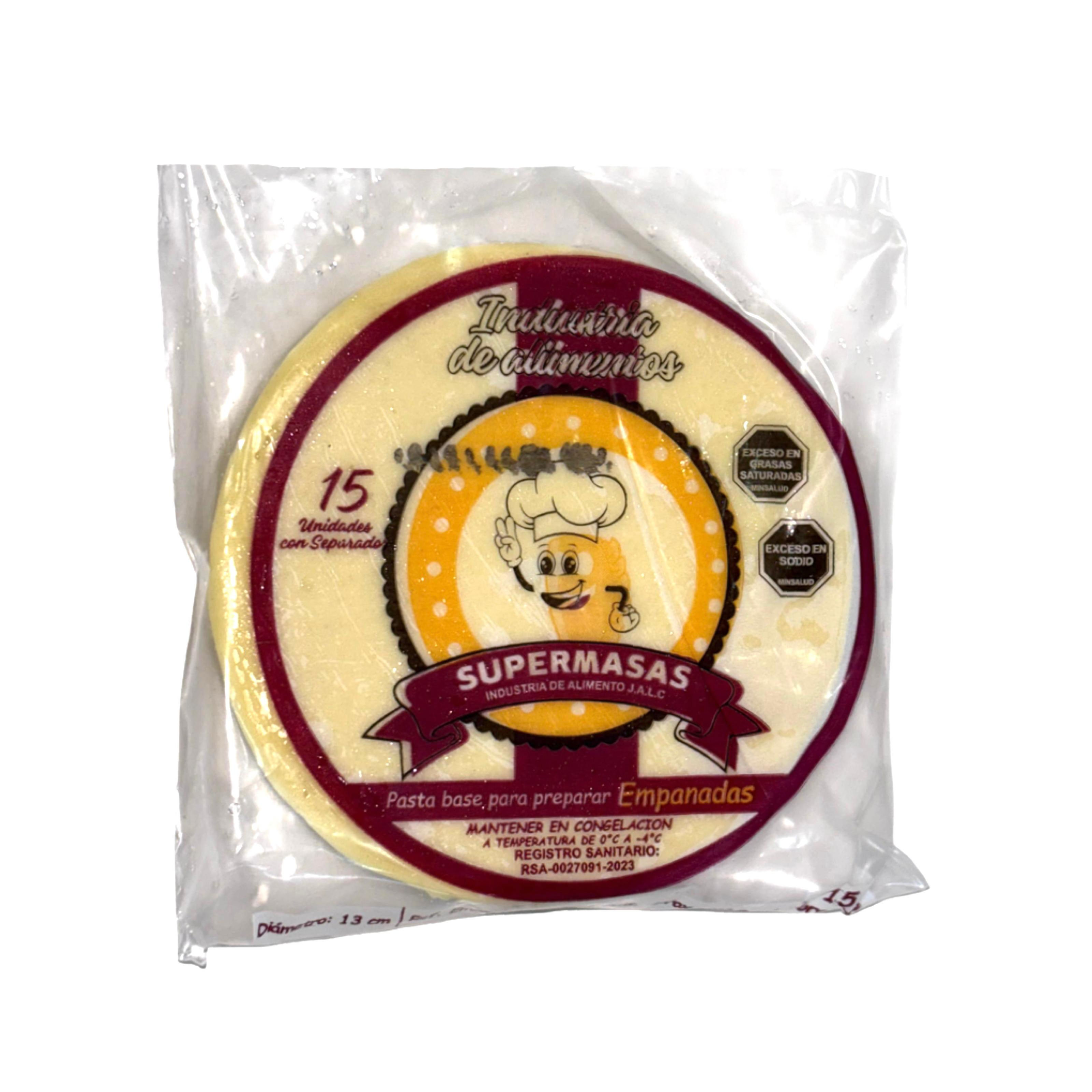 Masa para Empanadas Pequeñas Supermasas x 15 Und