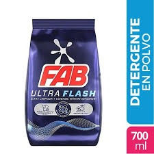 Detergente en Polvo FAB Ultra Flash x 700 ml