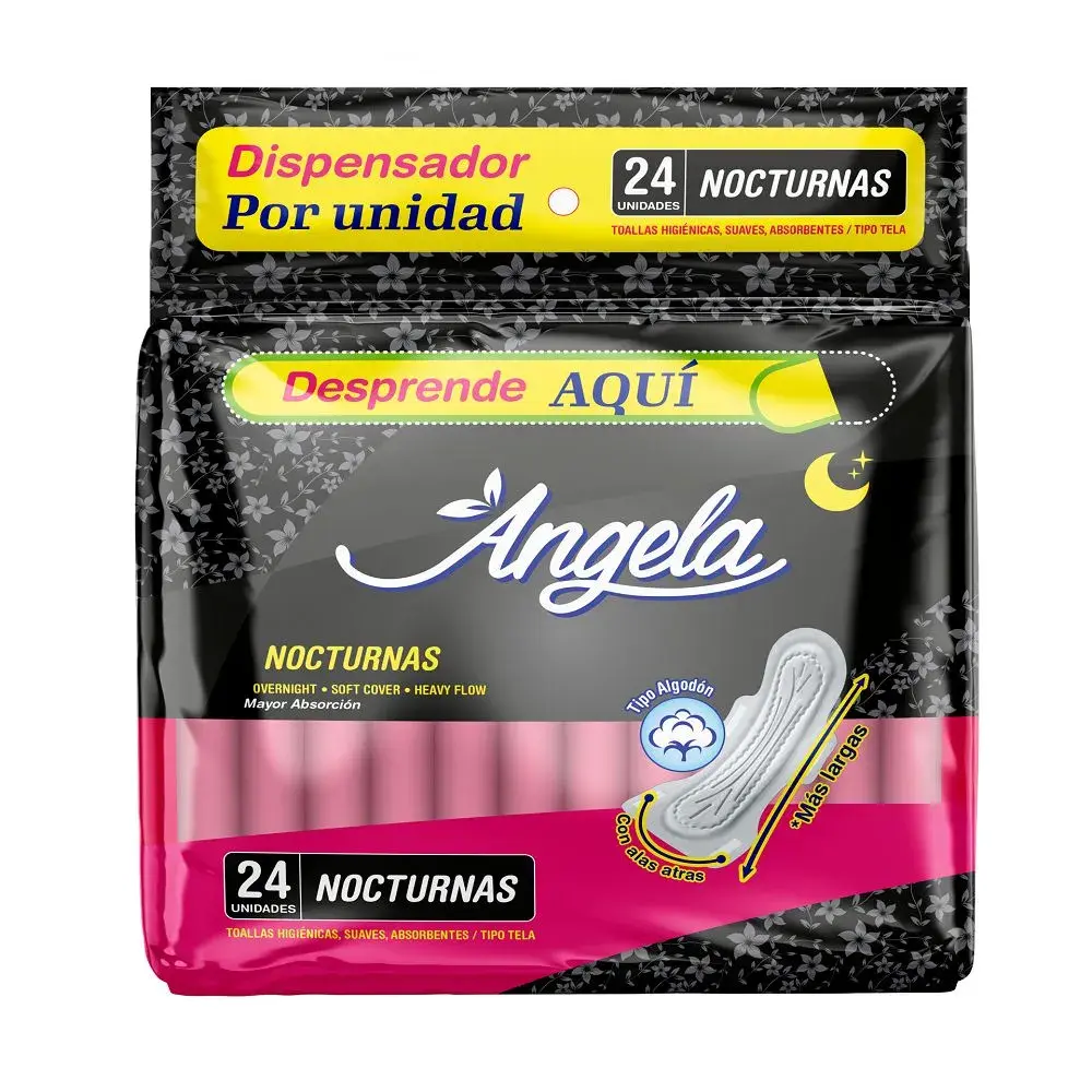 Toallas Higiénicas Angela Nocturnas x 24