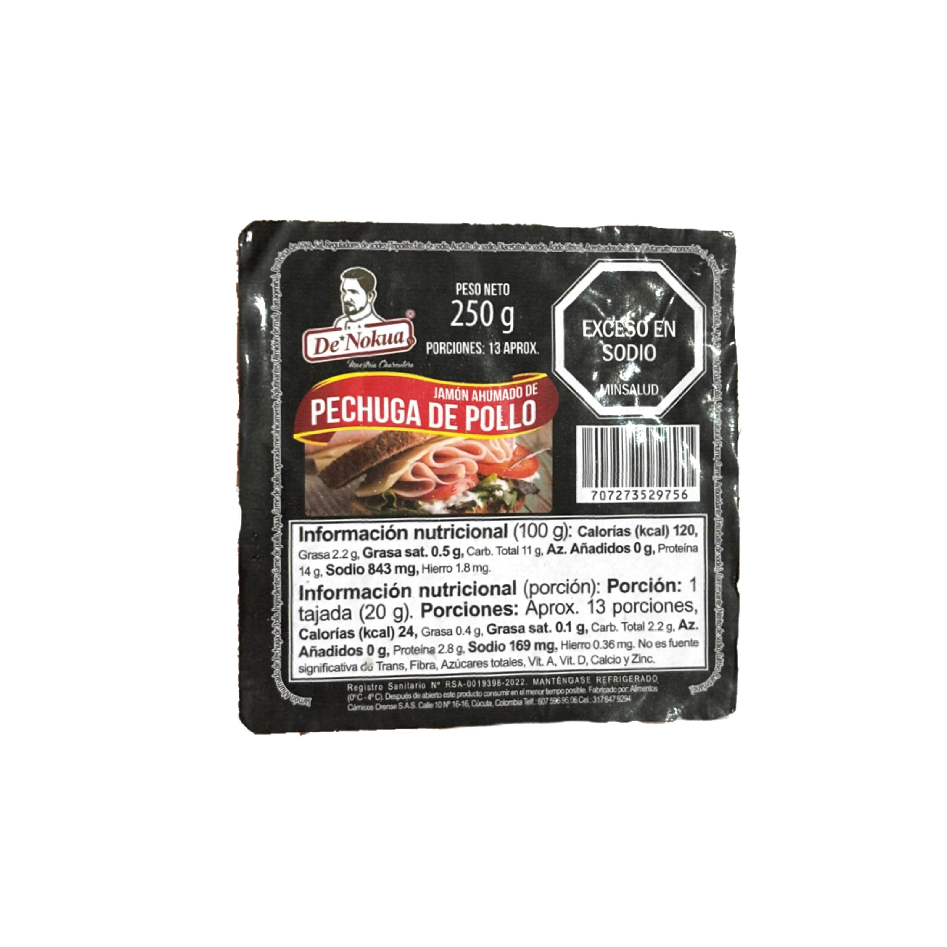 Jamon Ahumado de Pechuga de Pollo x 205 g 13 Porciones Aprox