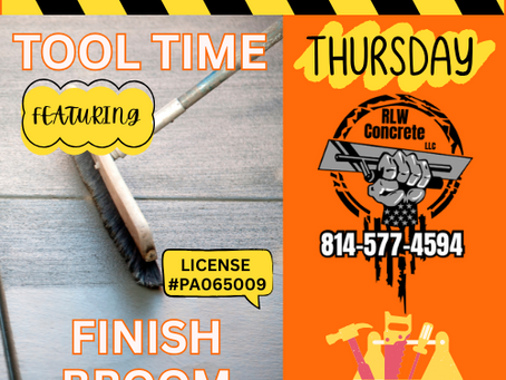 Tool Time Thursday: Brushing Up on Concrete Finishing Brooms