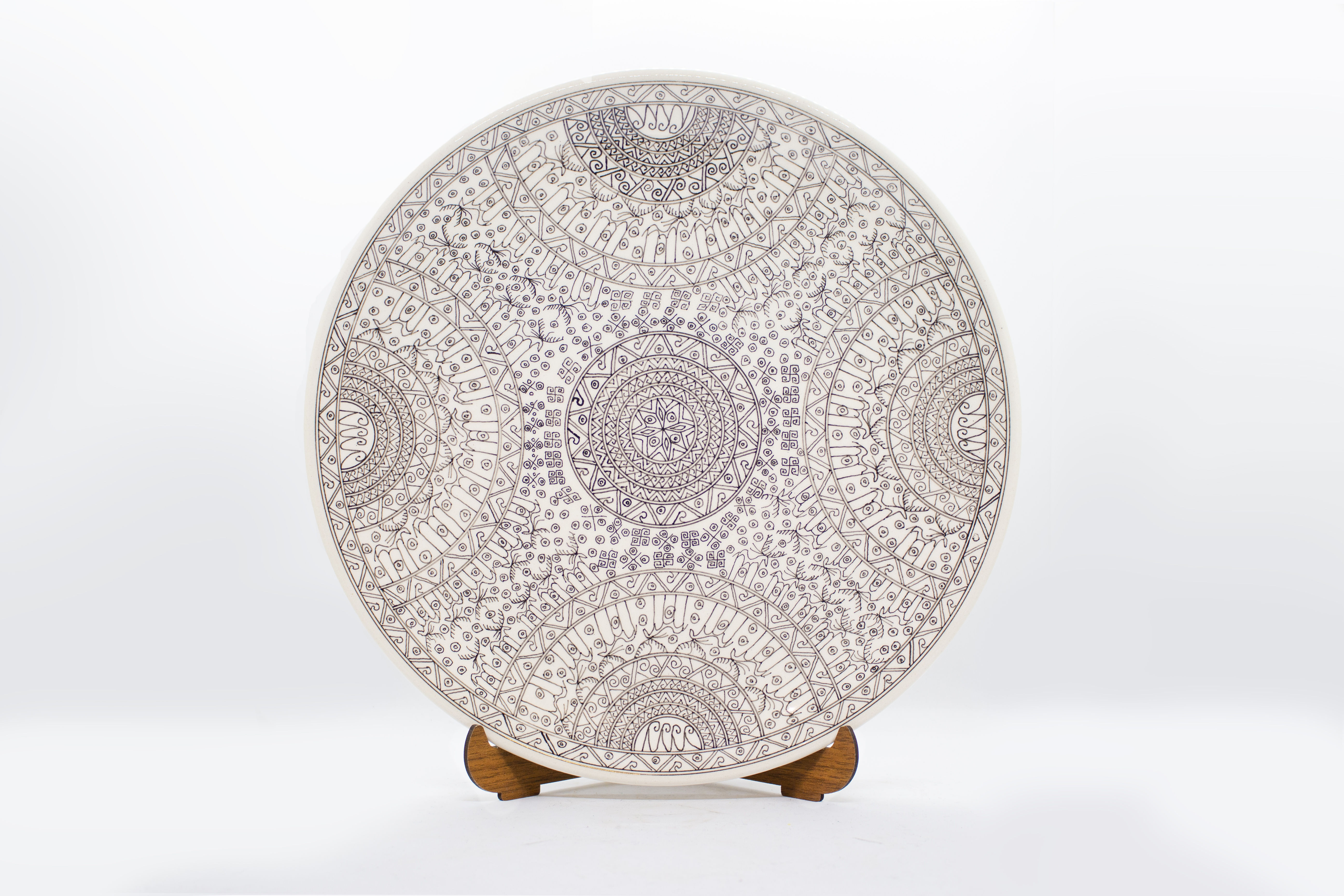 Assiette Céramique Motif Civilisation Hittite