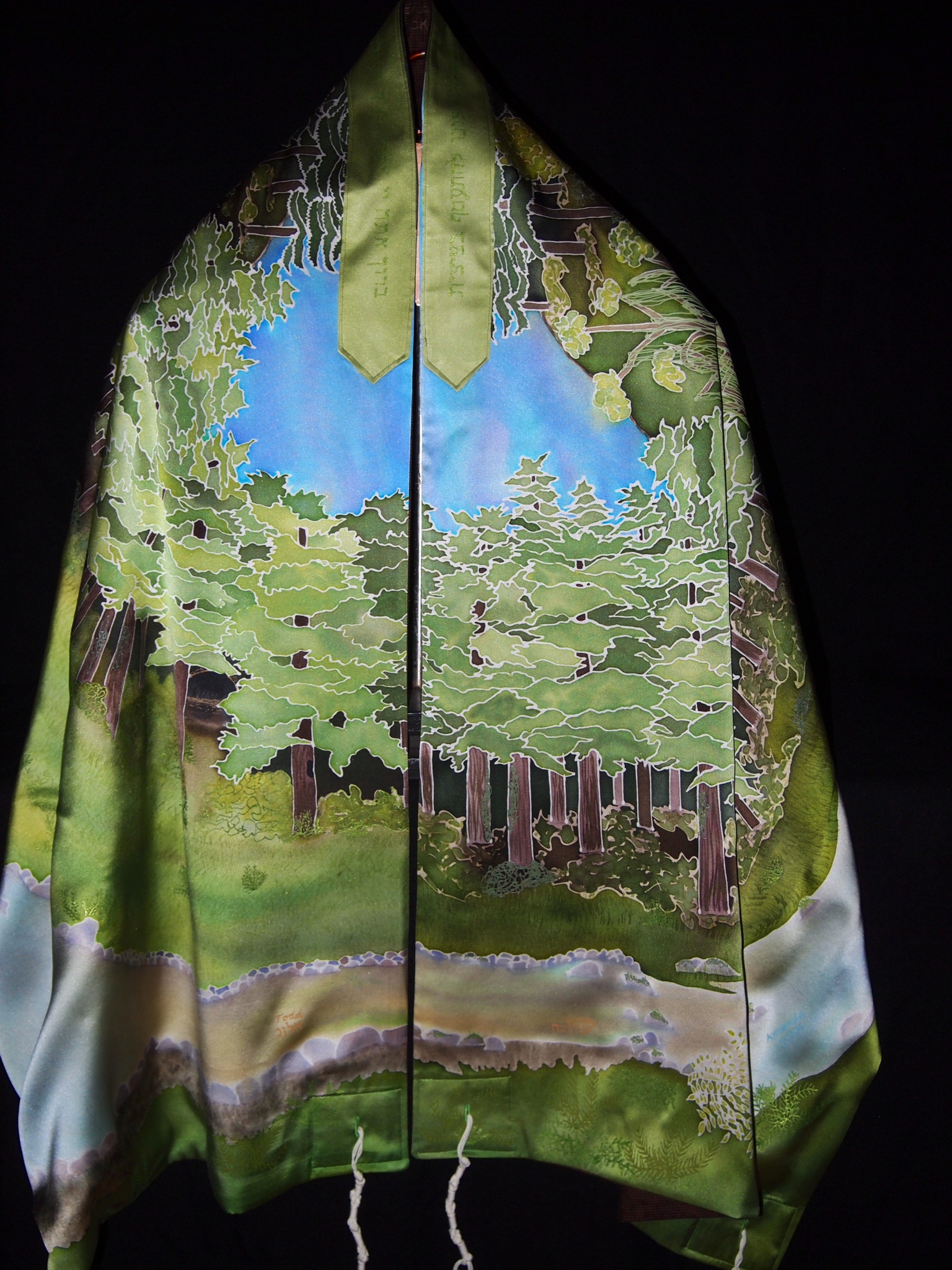 Silks by Diane Custom Silk Tallit Gallery Portland, Oregon