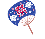 祭りうちわのイラスト