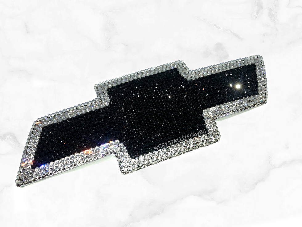 Thumbnail: Bedazzled Swarovski crystal chevy bowtie car emblem auto bling by crystallized by bri
