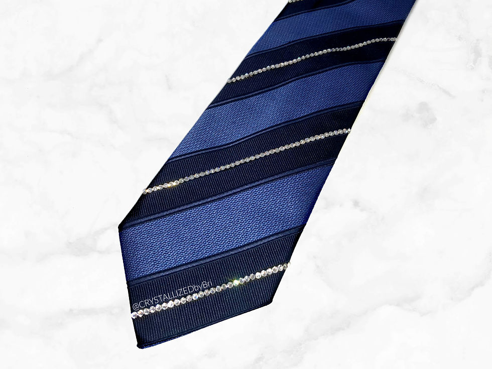 Thumbnail: CRYSTALLIZED Men's Tie - Stripe