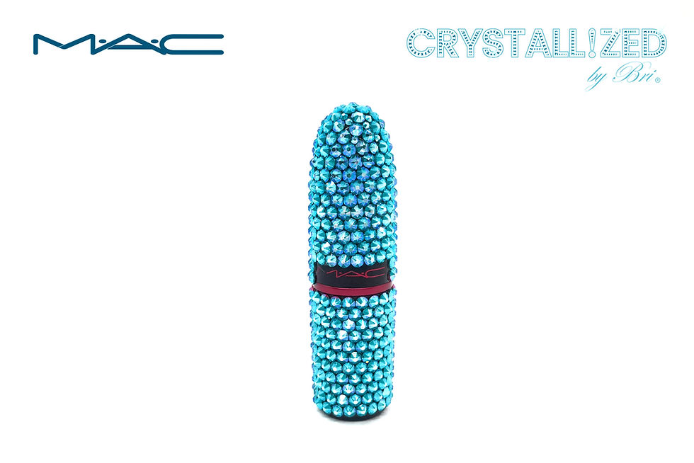 Bedazzled Swarovski crystal Mac lipstick bling by crystallized by bri
