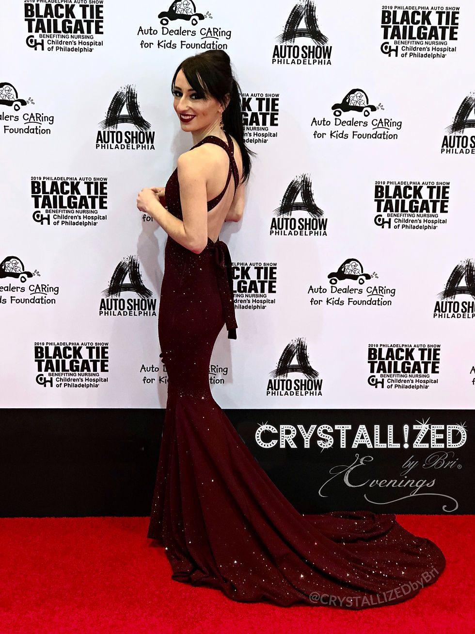 Thumbnail: Bedazzled Swarovski crystal evening gown mermaid dress prom wedding bridal bling by crystallized by bri