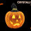 Thumbnail: Bedazzled Swarovski crystal holiday décor Halloween pumpkin light up ceramic bling by crystallized by bri
