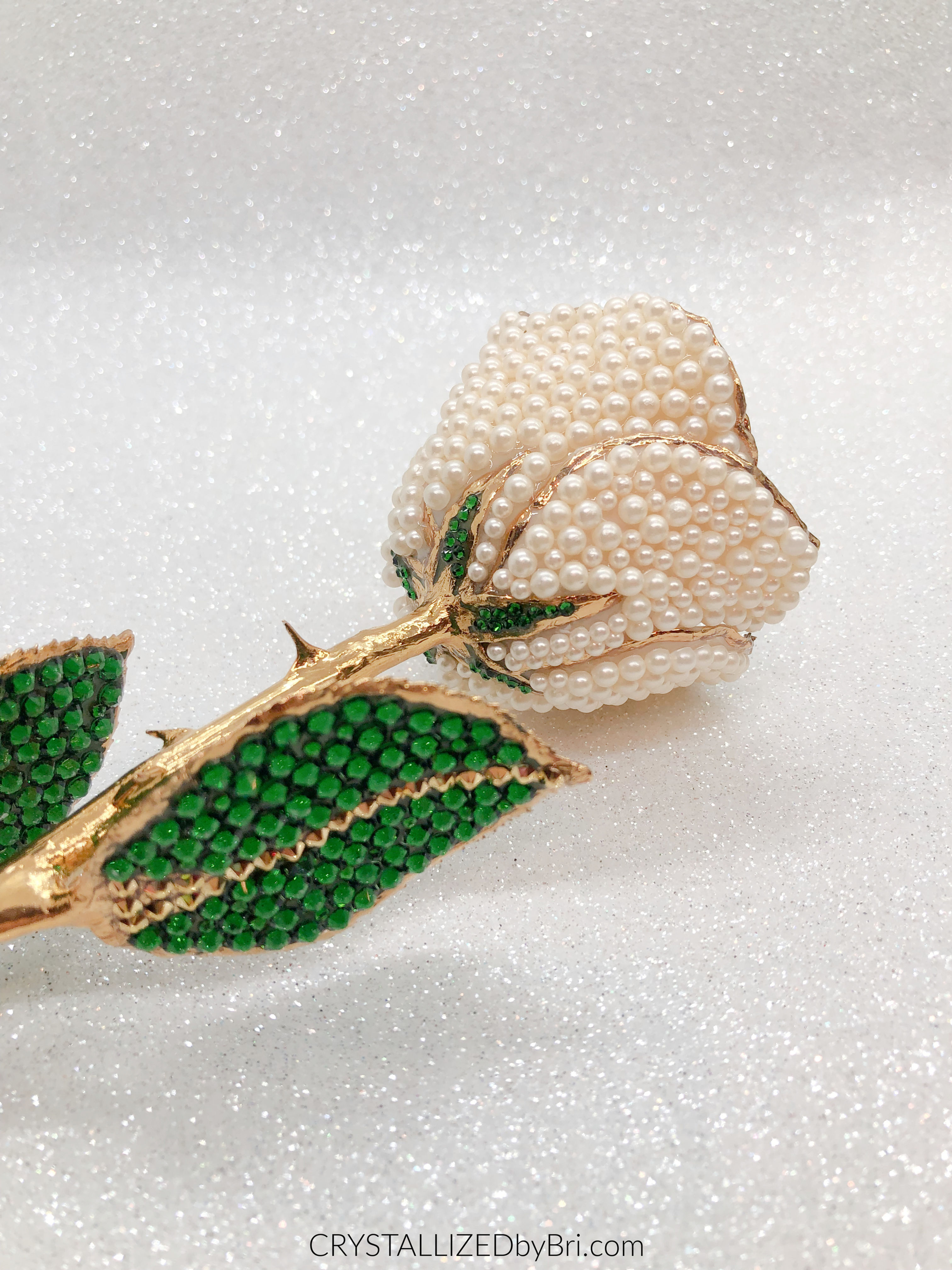 The Forever Rose® CRYSTALLIZED Preserved Rose - Pearl