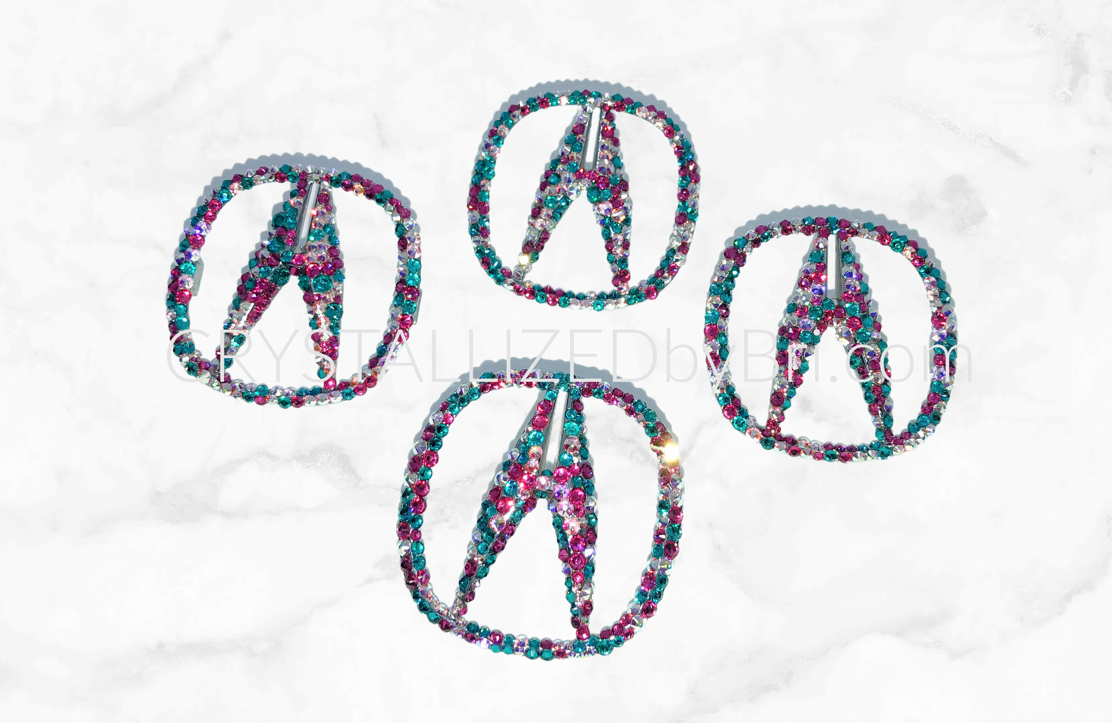 CRYSTALLIZED Wheel Center Caps - Acura