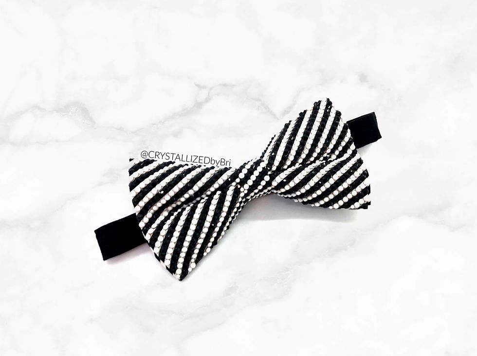 CRYSTALLIZED Bow Tie - Stripe