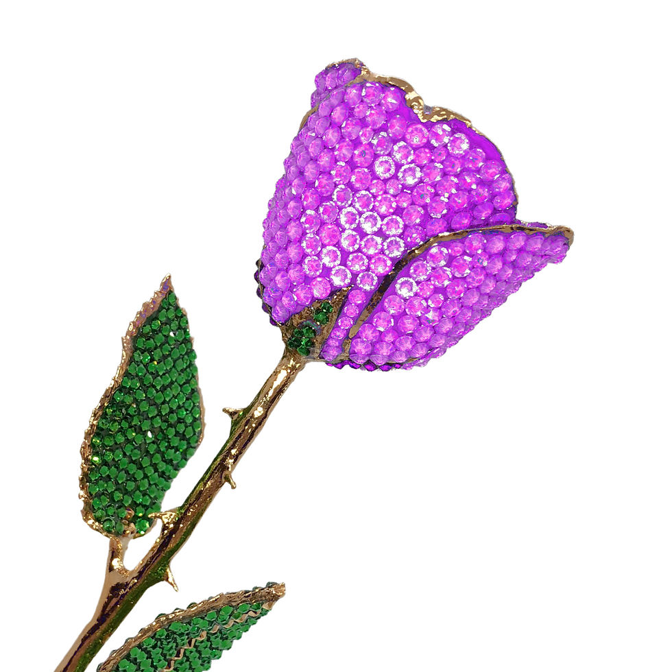 Thumbnail: The Forever Rose® CRYSTALLIZED Preserved Rose - 24k Gold Dipped