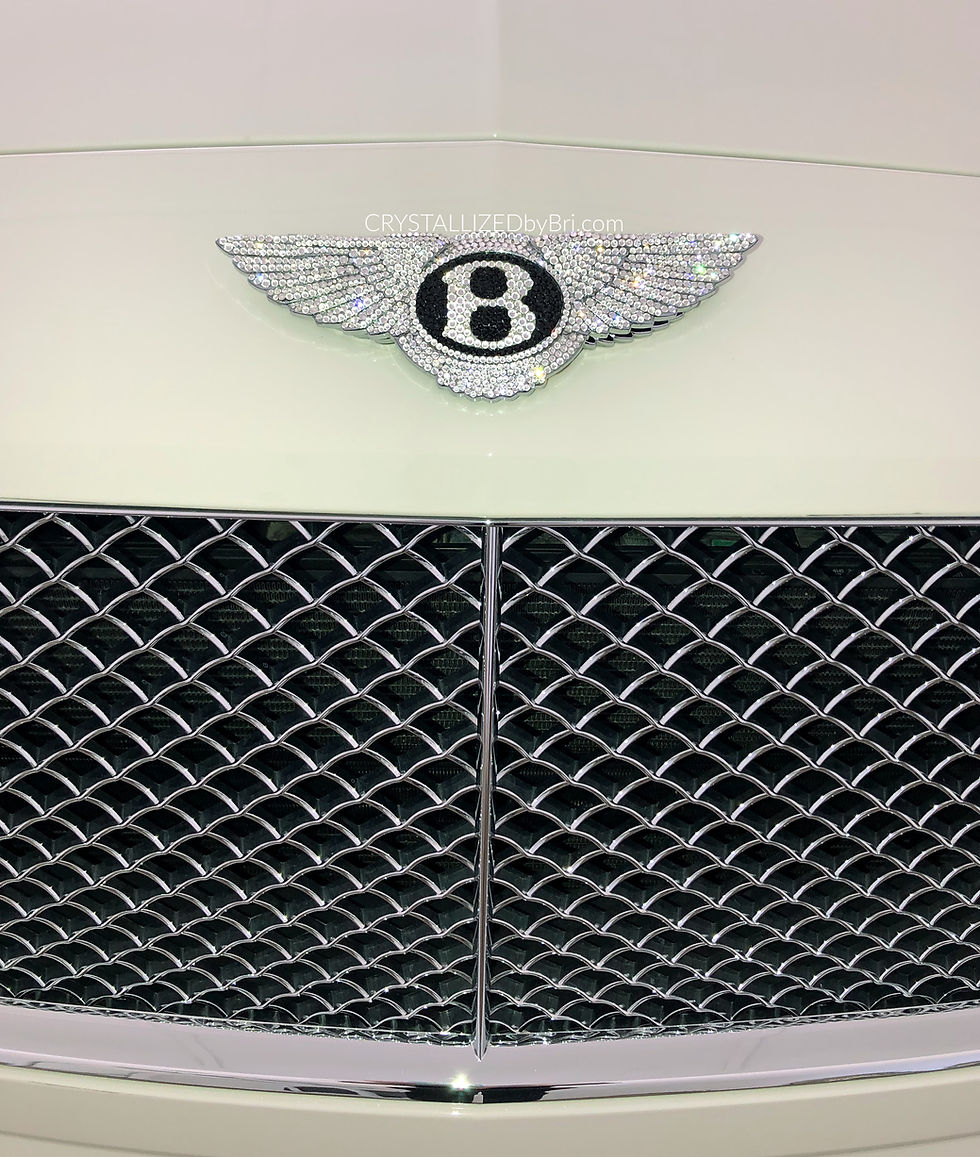 Thumbnail: Bedazzled Swarovski crystal Bentley car emblem auto bling by crystallized by bri