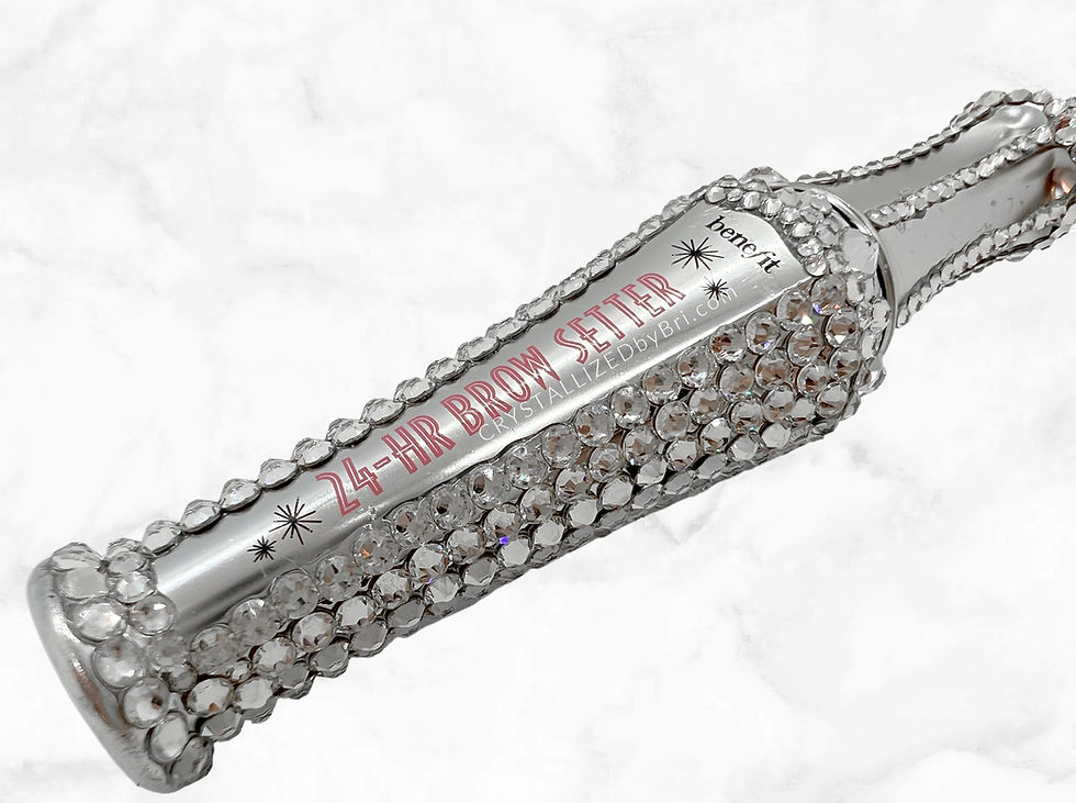 Thumbnail: Bedazzled Swarovski crystal cosmetics makeup bling benefit cosmetics 24 hour brow setter by crystallized by bri