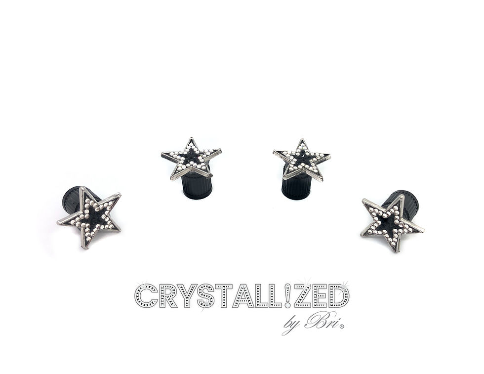 Thumbnail: Bedazzled Swarovski crystal car valve stem caps emblem auto bling by crystallized by bri