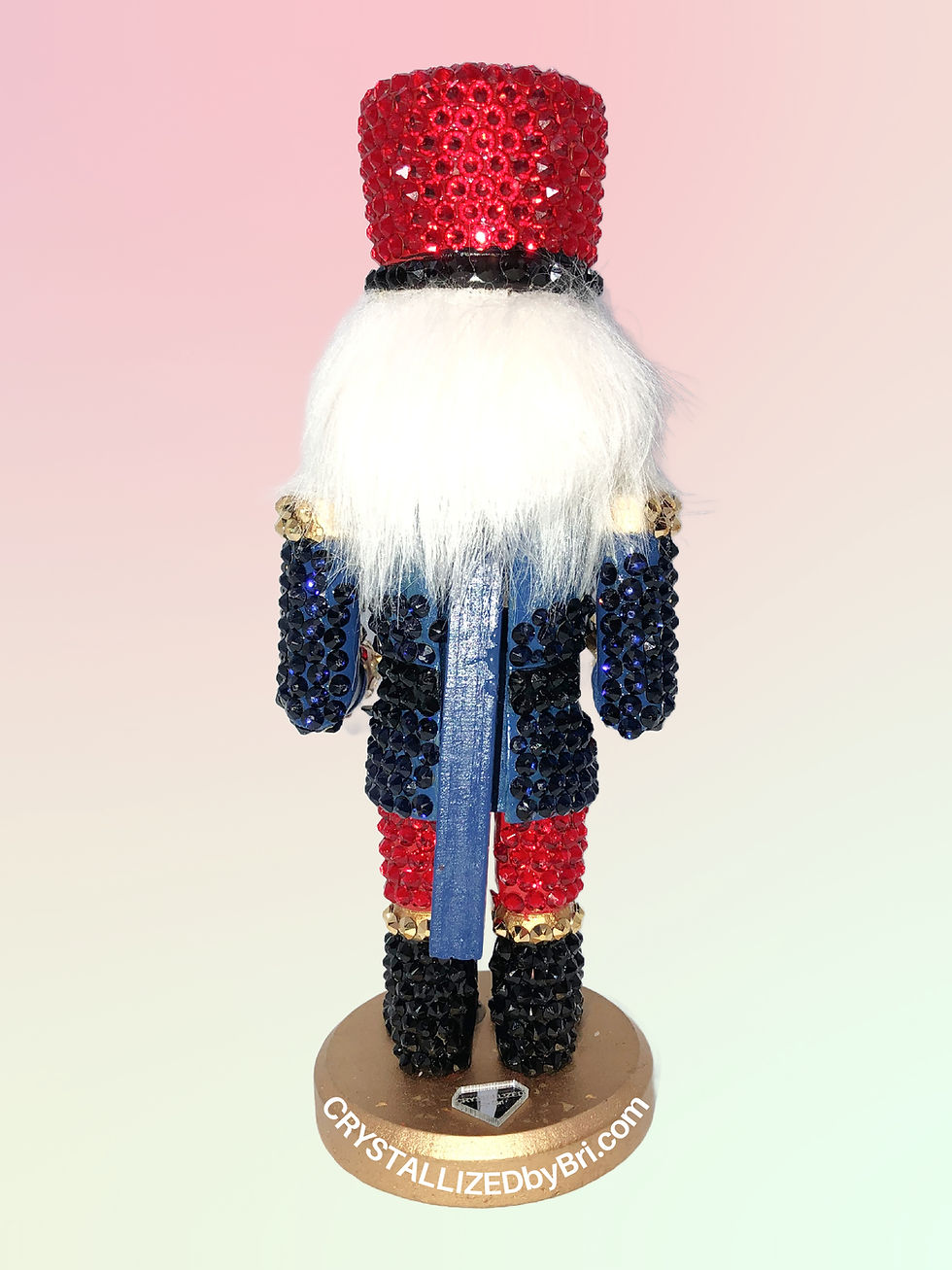 Thumbnail: Bedazzled Swarovski crystal holiday décor Christmas nutcracker bling by crystallized by bri