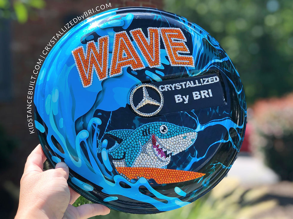 Thumbnail: Custom CRYSTALLIZED Kid's Ride On Car - Made for Cardi B and Offset