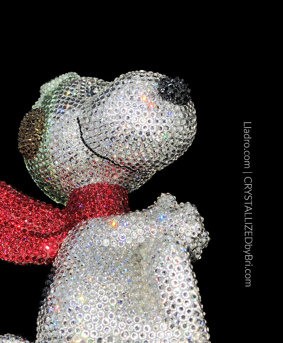 Thumbnail: CRYSTALLIZED Snoopy Flying Ace Sculpture - Lladro