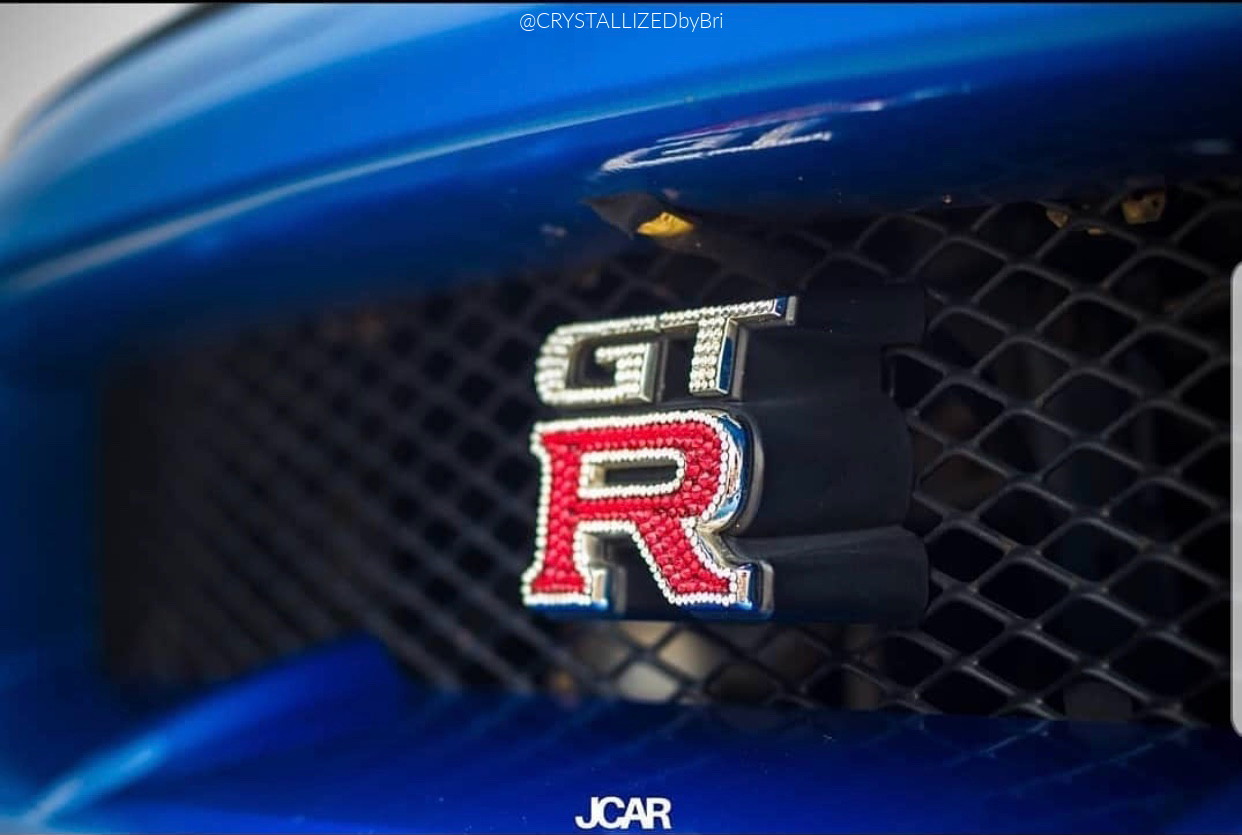 Bedazzled Swarovski crystal Nissan grr car emblem auto bling by crystallized by bri