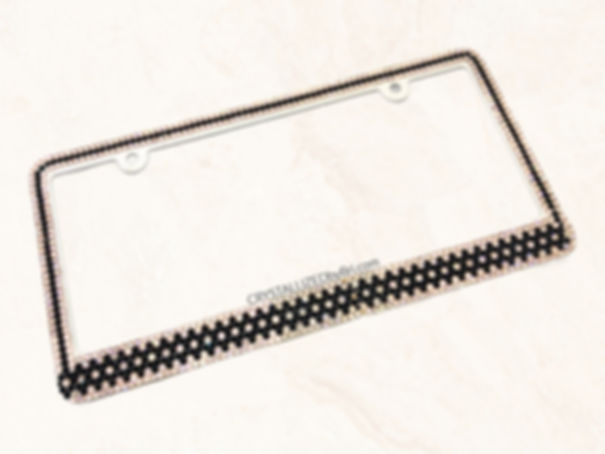 Bedazzled Swarovski crystal car custom license plate frame auto bling by crystallized by bri