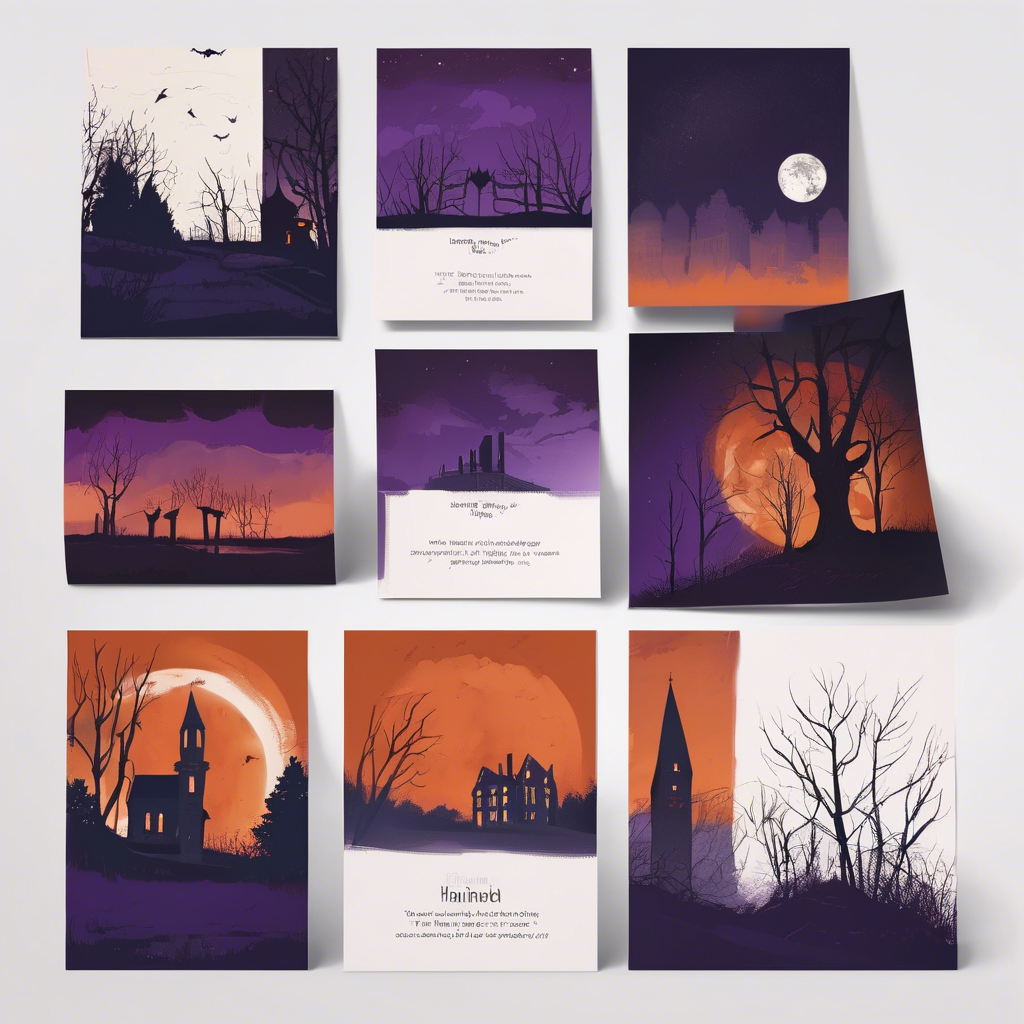 Haunted Postcards Set