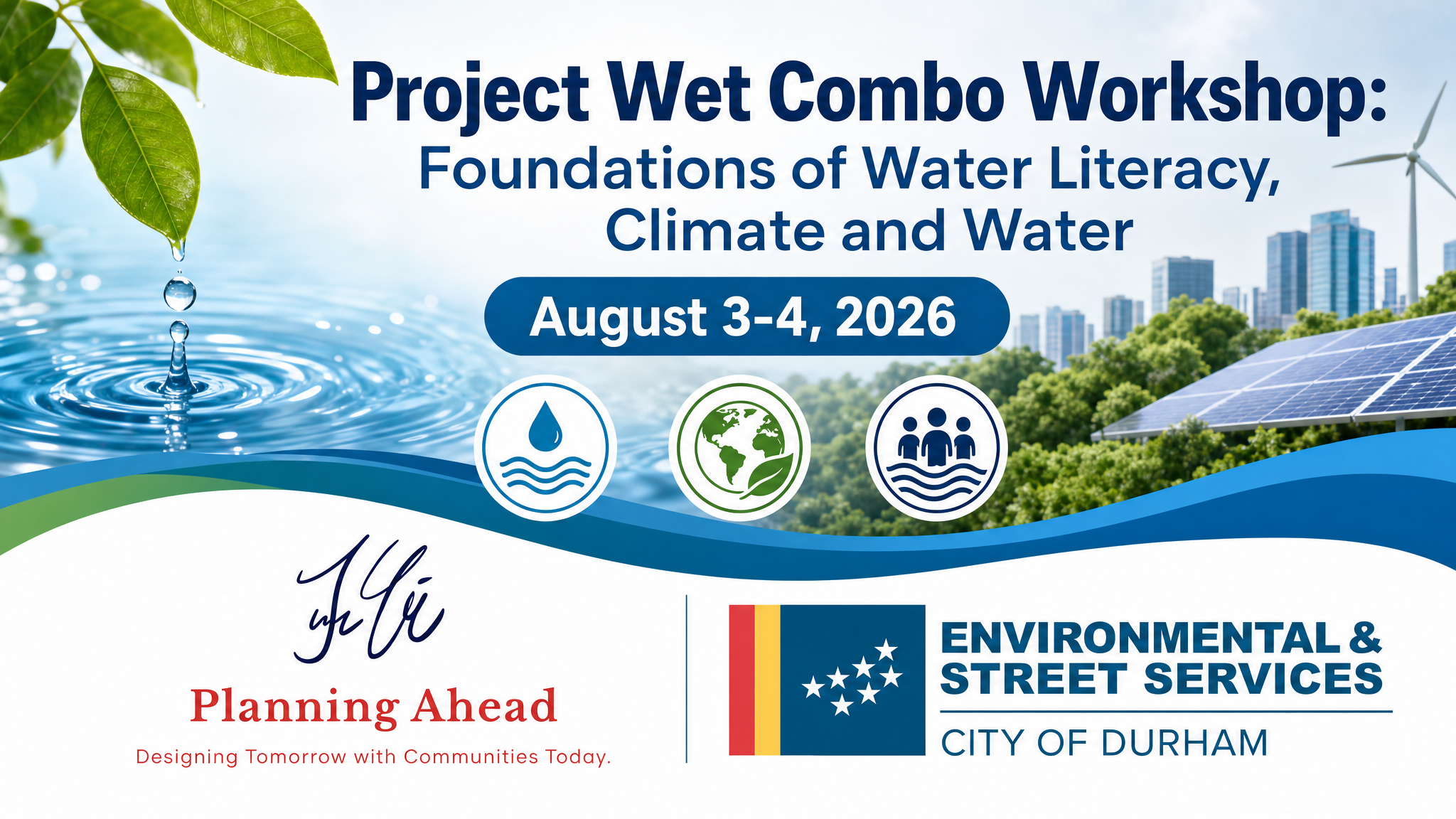 Educational hand-on activity illustrating water filtration and ecosystem health during a workshop.