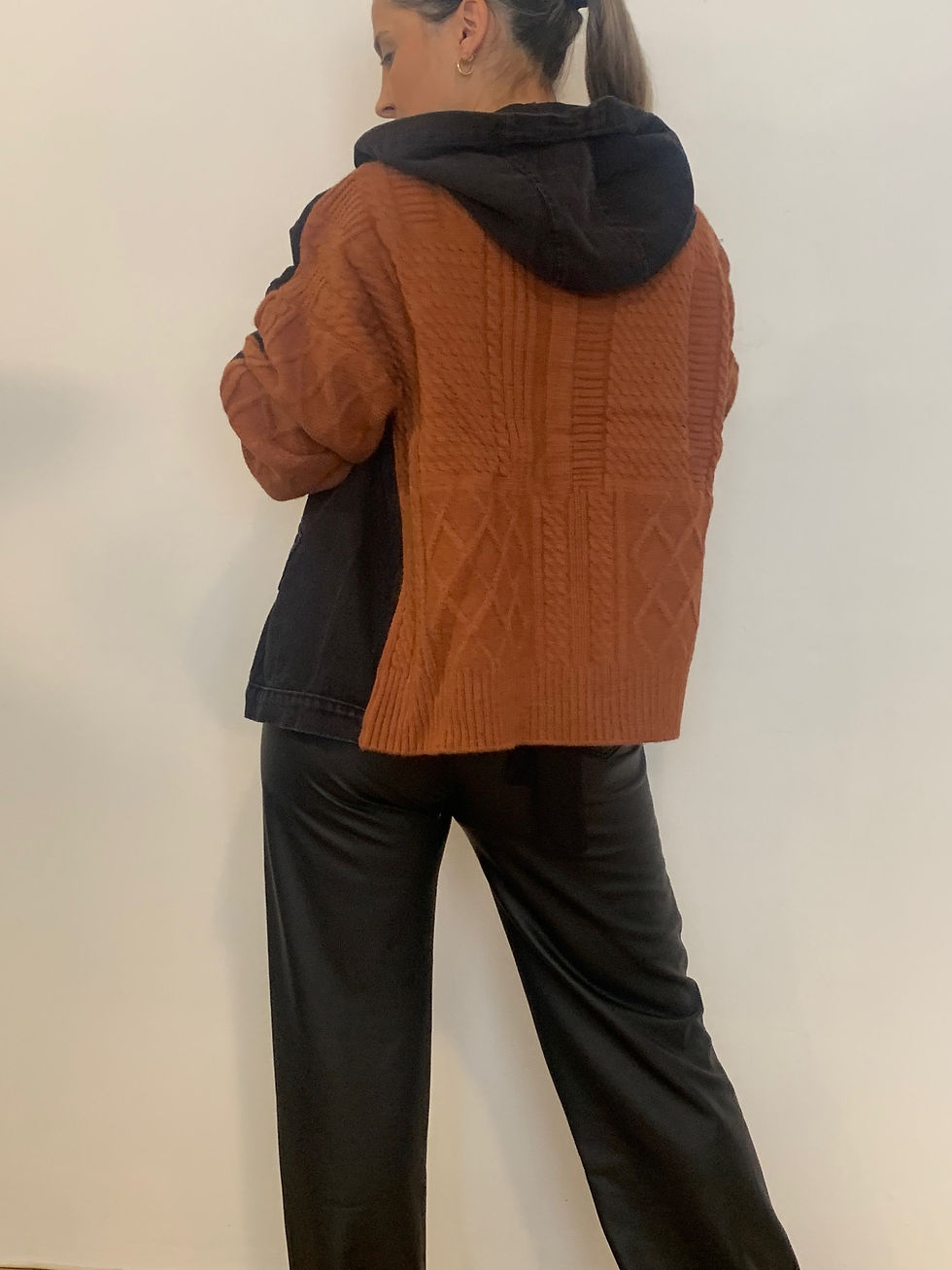 Miniatura: Chaqueta jeans/lana terracota