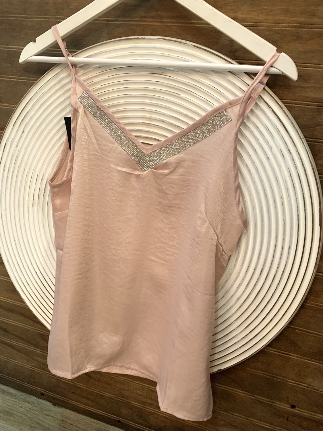 Miniatura: Polera rose escote V plata