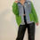 Miniatura: Chaqueta jeans/tejido verde