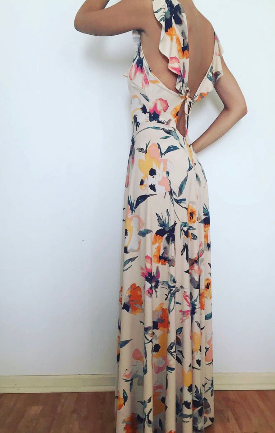 Miniatura: Vestido colores pastel floral