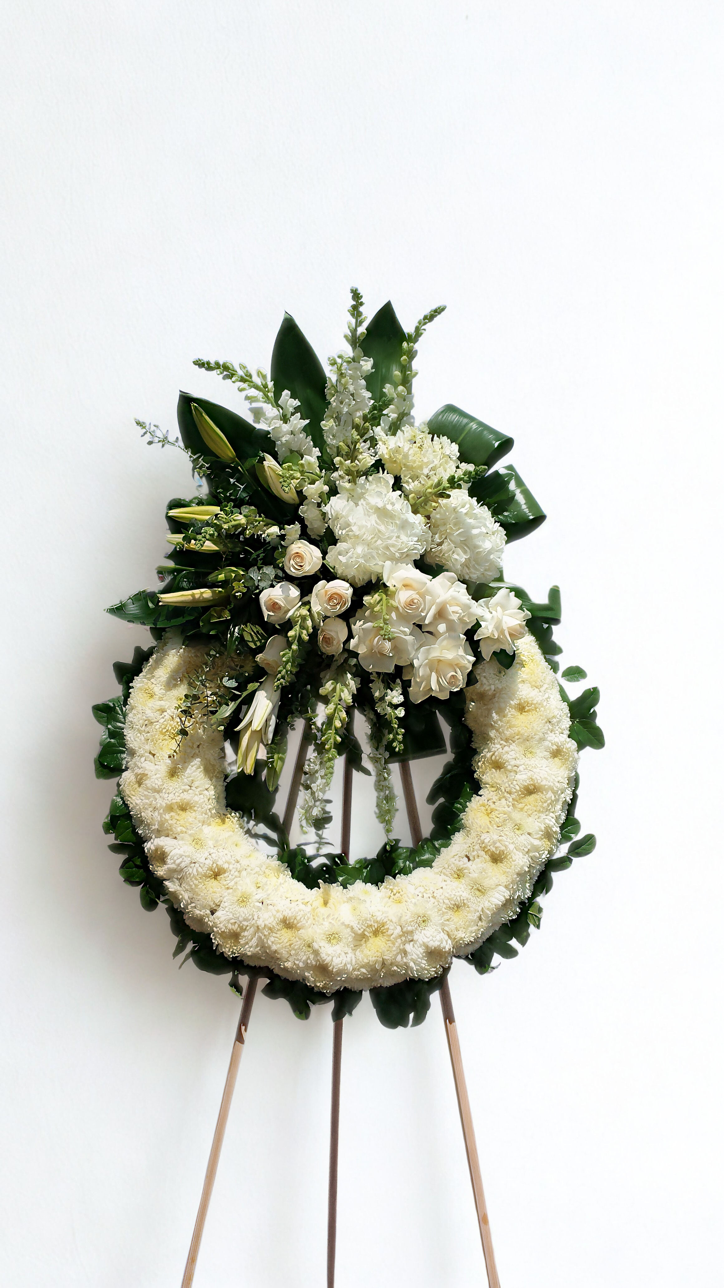 Large White Wreath