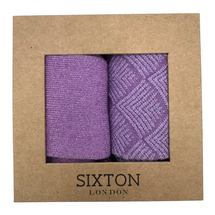 Sixton Socks - Purple Vegas & Paris Sock Box