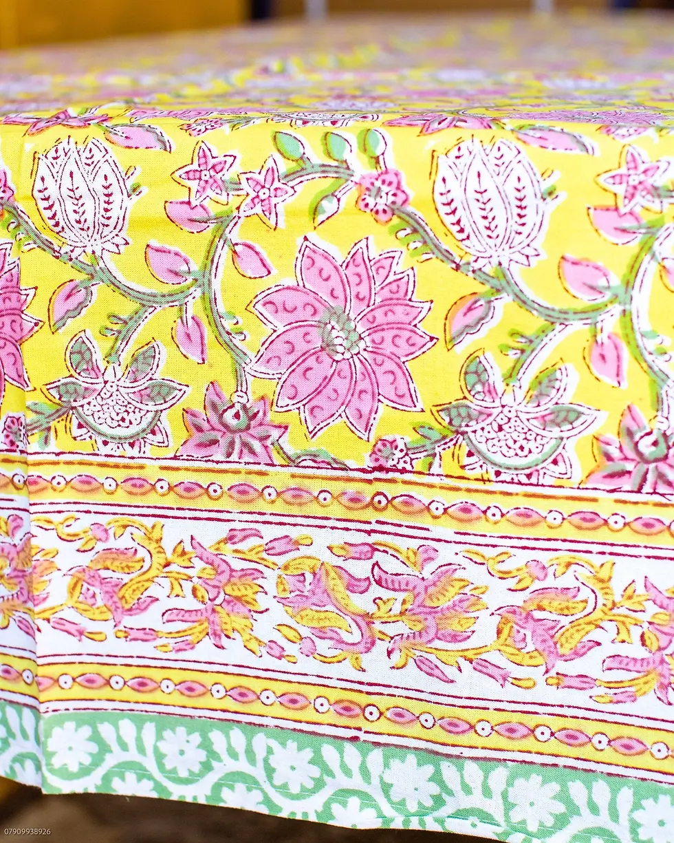 Thumbnail: Block Print Tablecloth - Gujarat